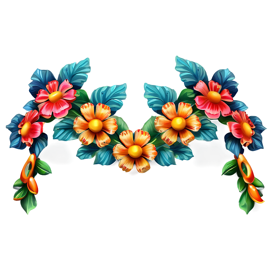 Mexican Flower Garlands Png 06202024