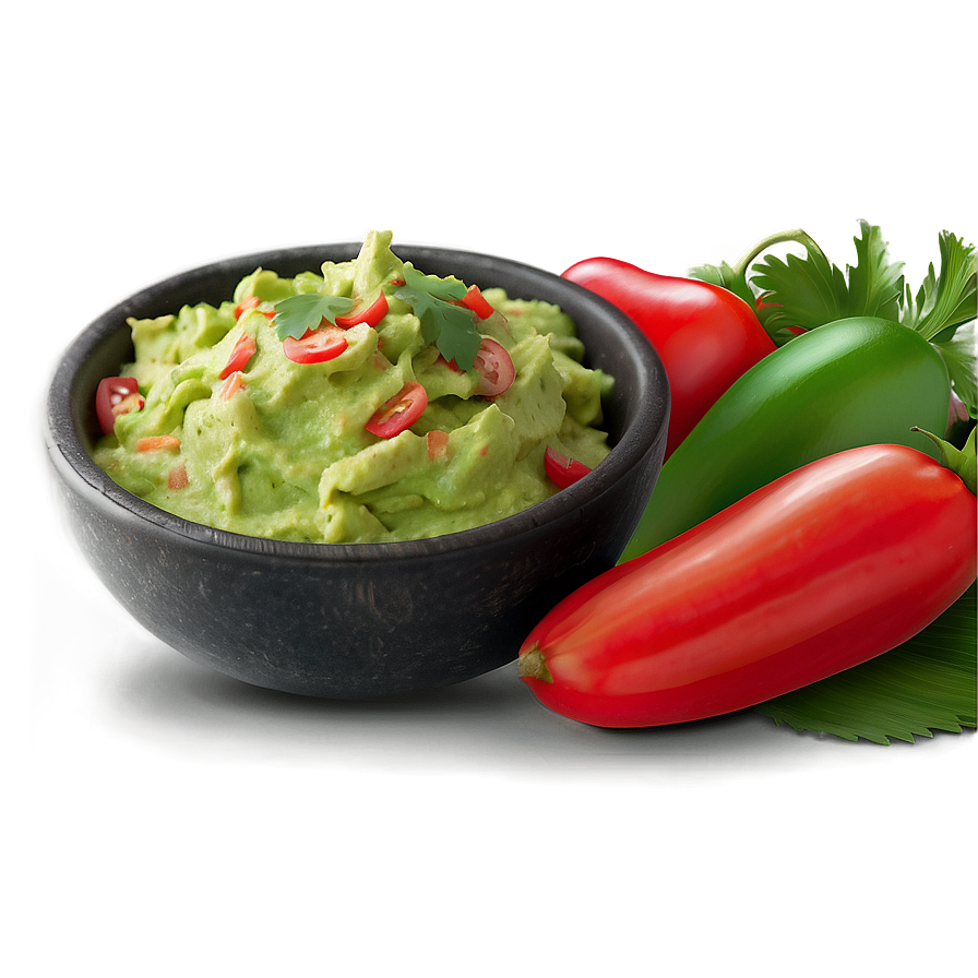 Mexican Guacamole Dip Png 64