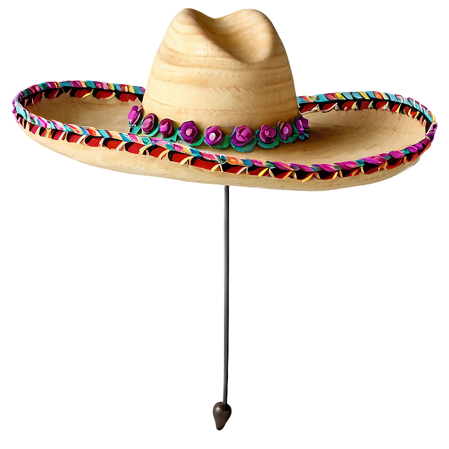 Mexican Hat With Flowers Png 06122024