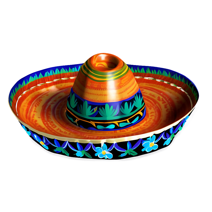 Mexican Hat With Flowers Png 06122024