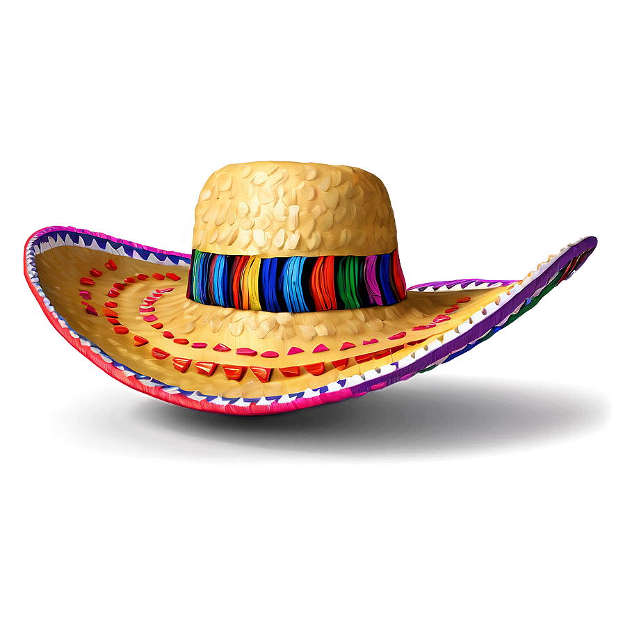 Mexican Hat With Ribbons Png Etj85