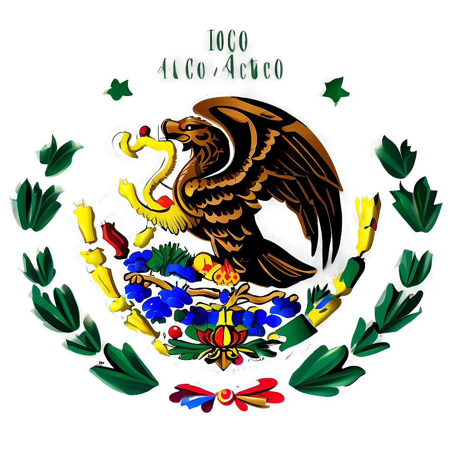 Mexico Eagle Emblem Png Gnv37