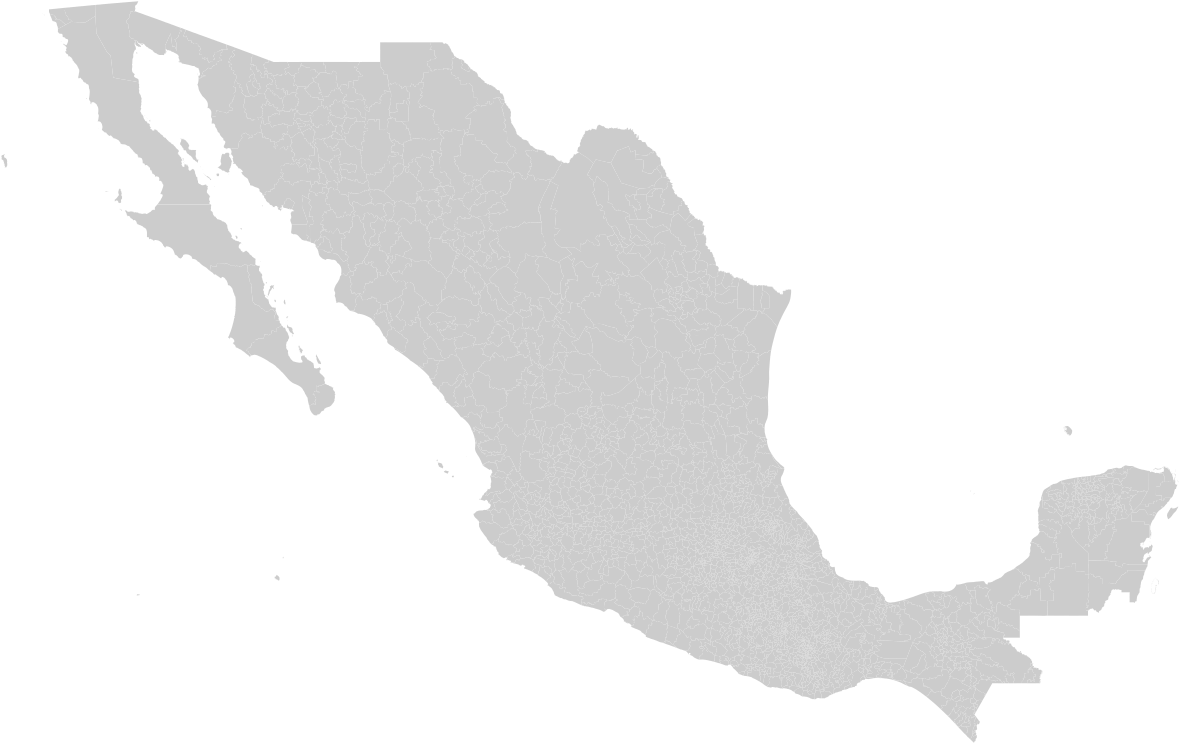 Mexico Outline Map