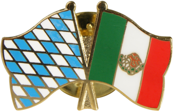 Mexico Friendship Flag Pin, Badge, HD Png Download PNG with transparent background