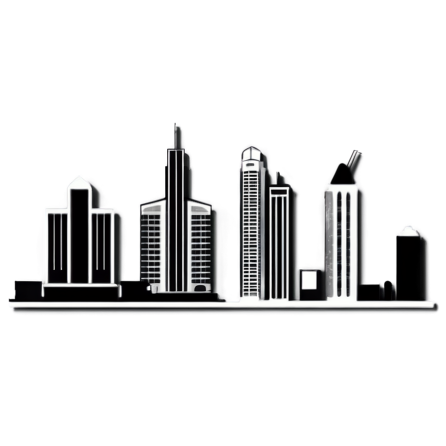 Miami City Skyline Outline Png 57