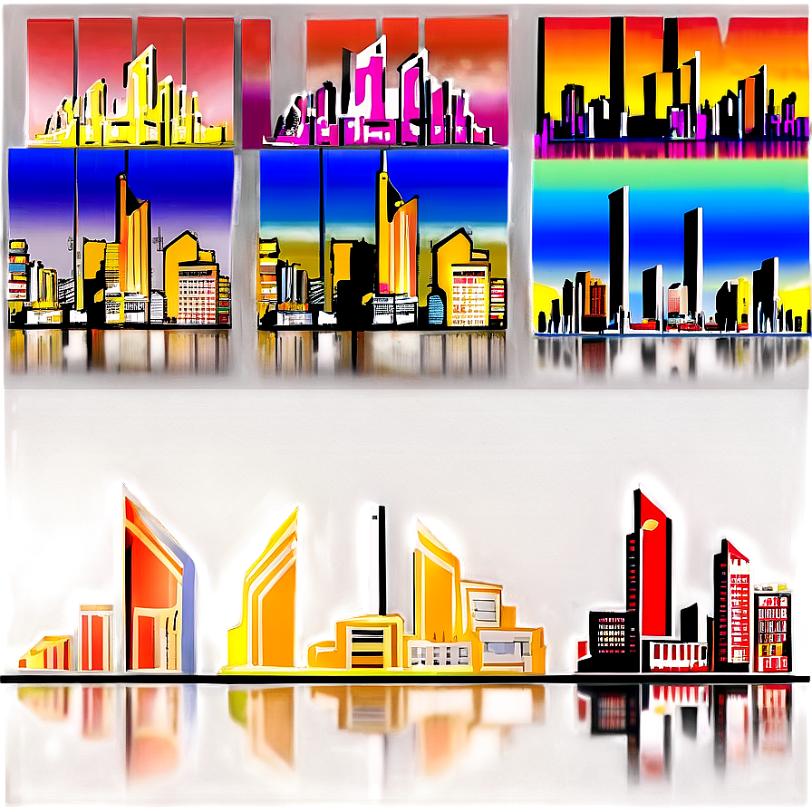 Miami City Skyline Outline Png Fij74