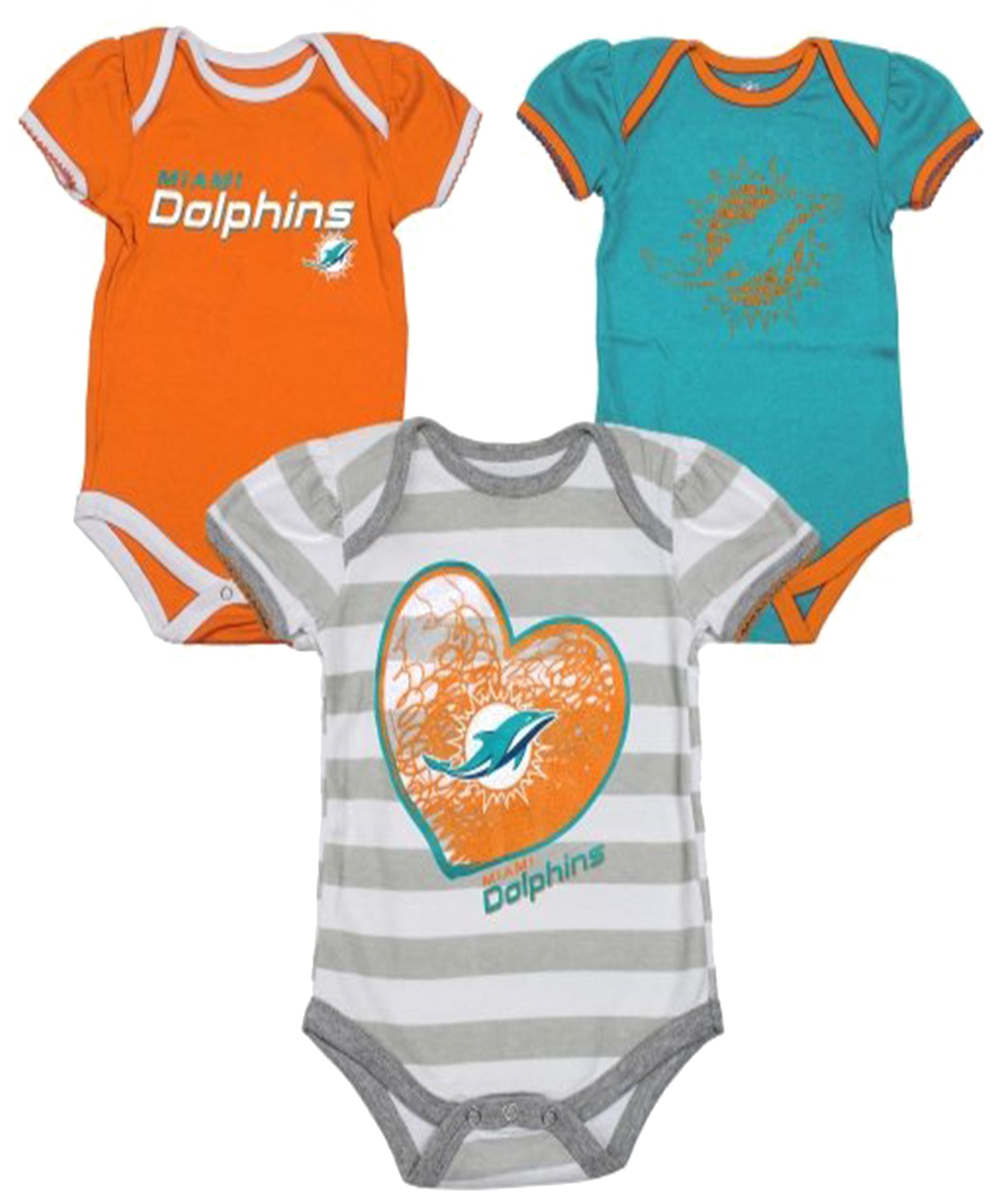 Miami Dolphins Baby Onesies