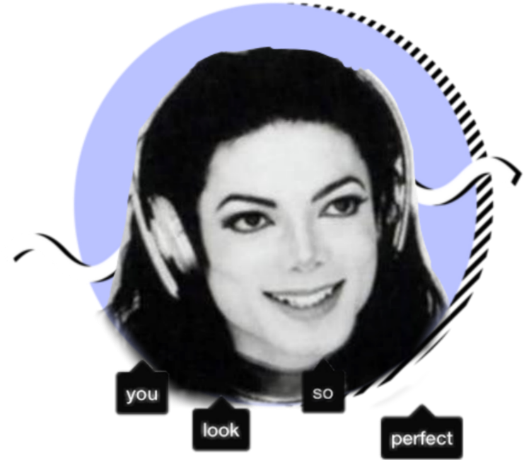 Michael Jackson Compliment Meme PNG with transparent background