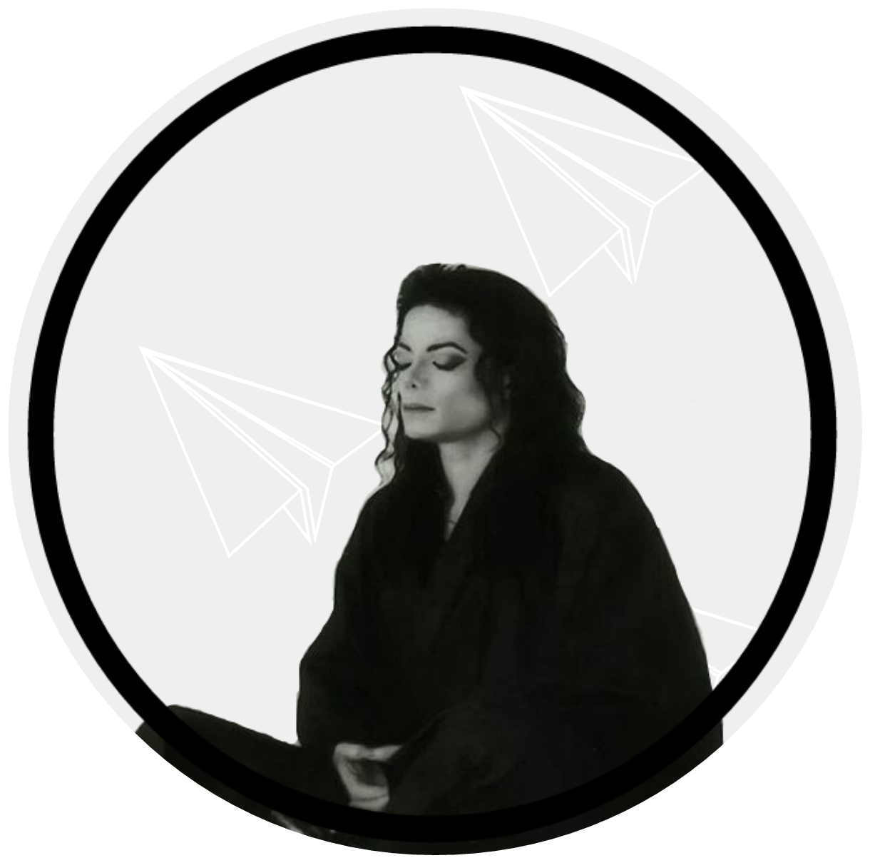Michael Jackson Contemplative Pose PNG with transparent background
