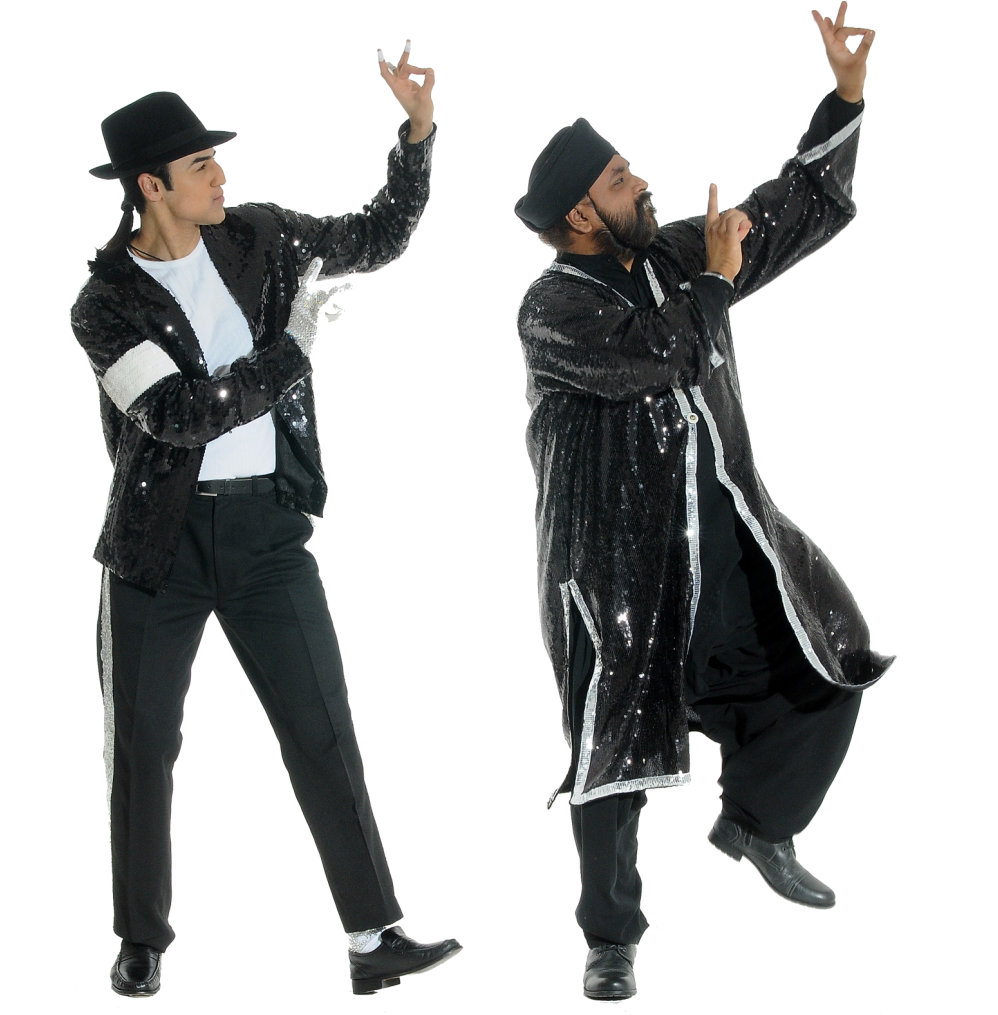 Michael Jackson Impersonators Dancing PNG with transparent background
