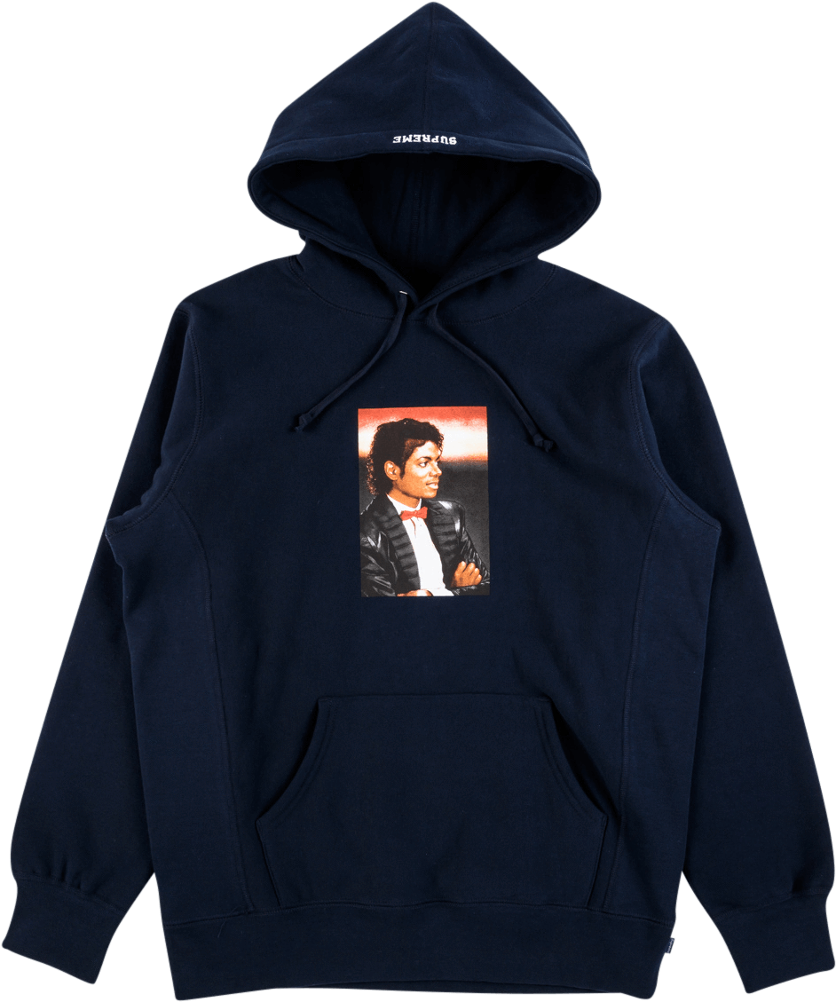 Michael Jackson Printed Hoodie PNG with transparent background