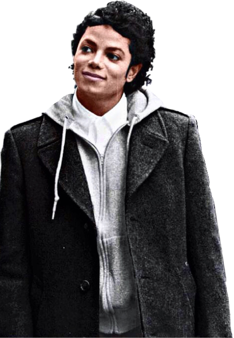 Michael Jackson Smilingin Coat