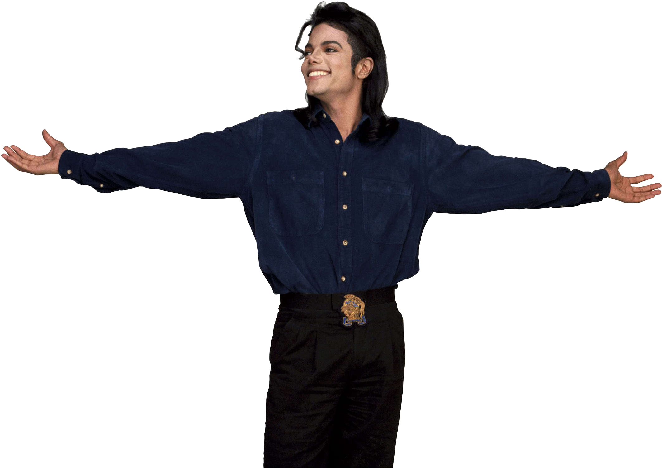 Michael Jackson Welcoming Pose PNG with transparent background