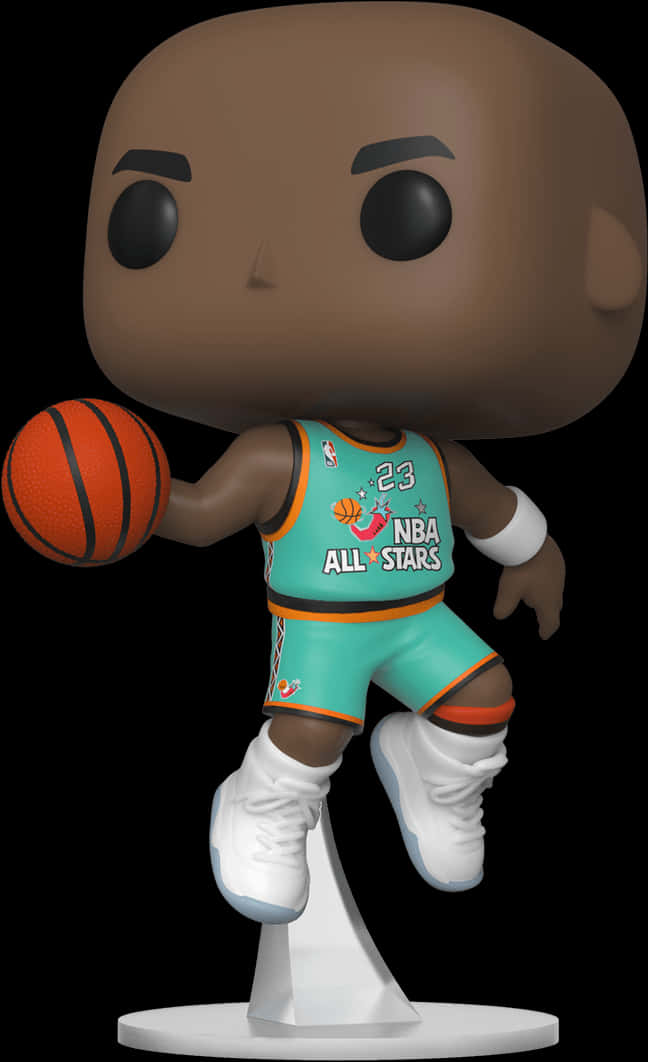 Michael Jordan Funko Pop Figure PNG with transparent background