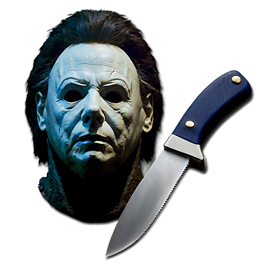 Michael Myers Face With Knife Png 32