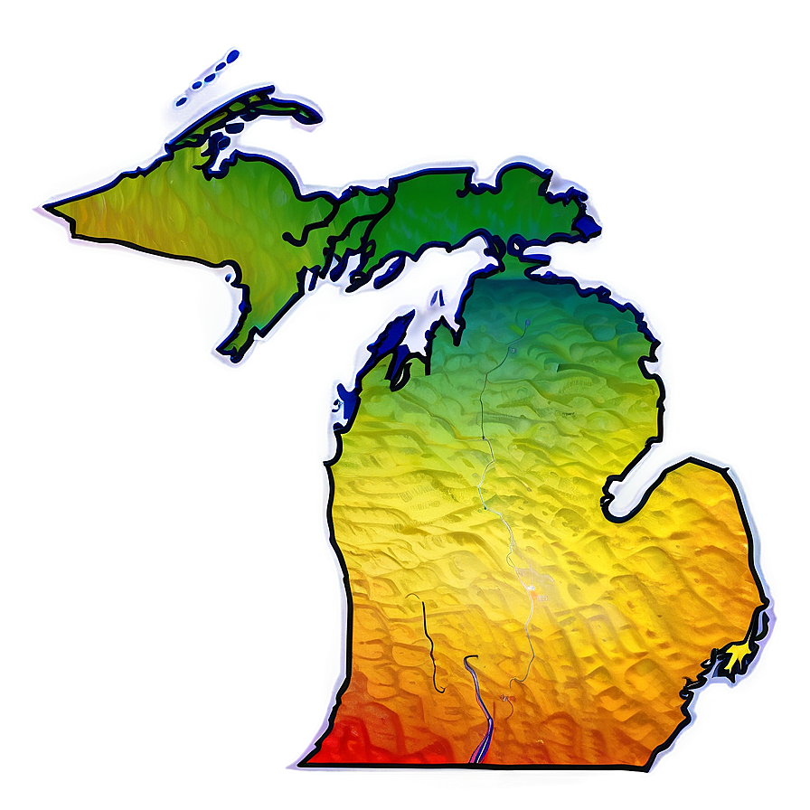 Michigan Contour Map Png Ask84