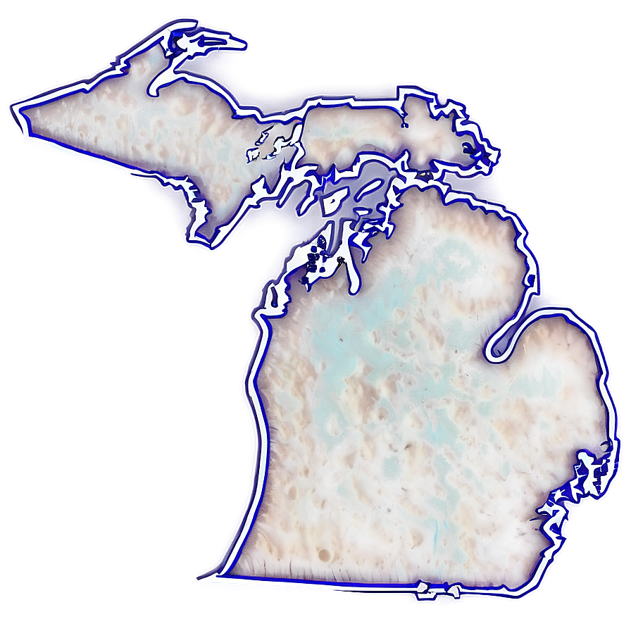 Michigan Contour Map Png Jug76