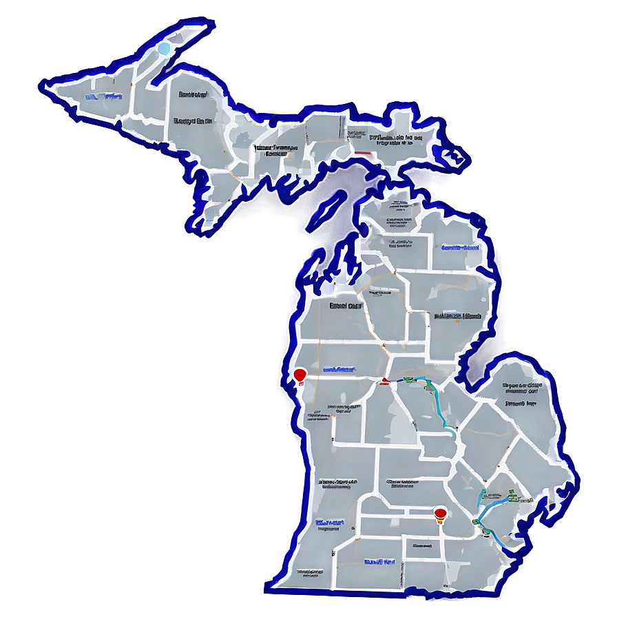 Michigan Geographic Outline Png Gkl55