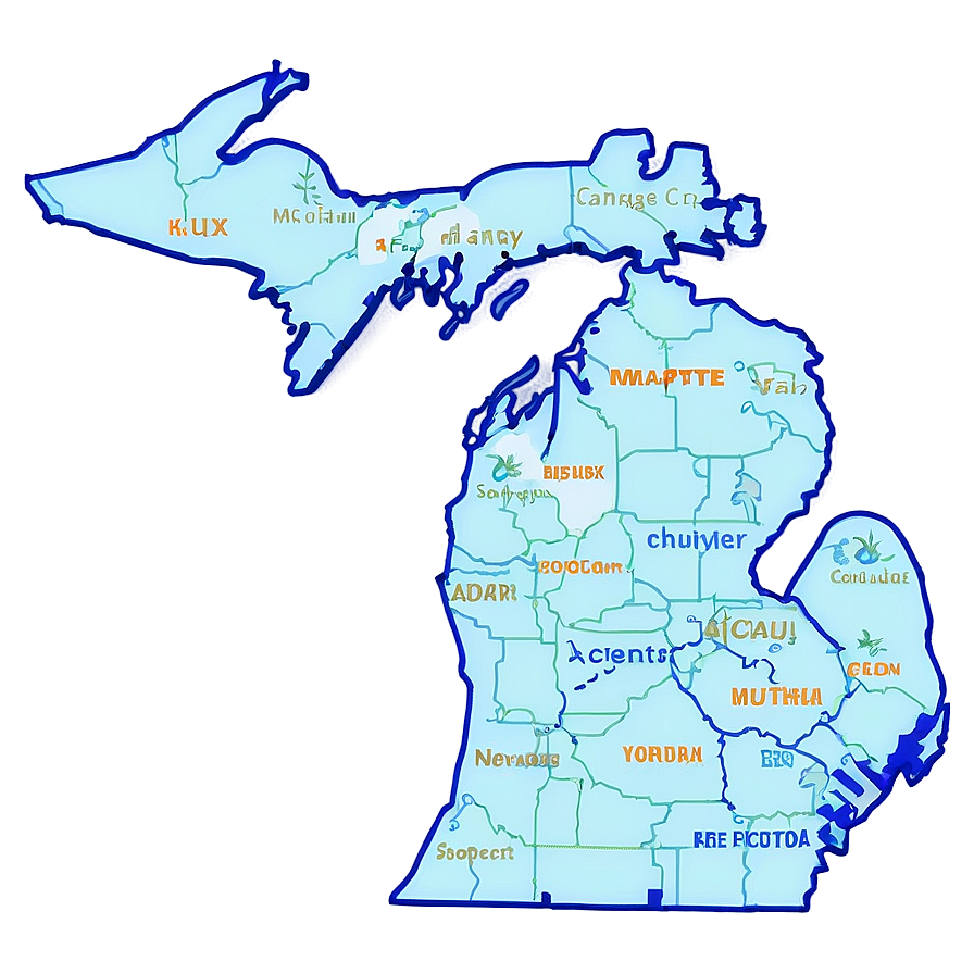 Michigan Geography Png Pey9