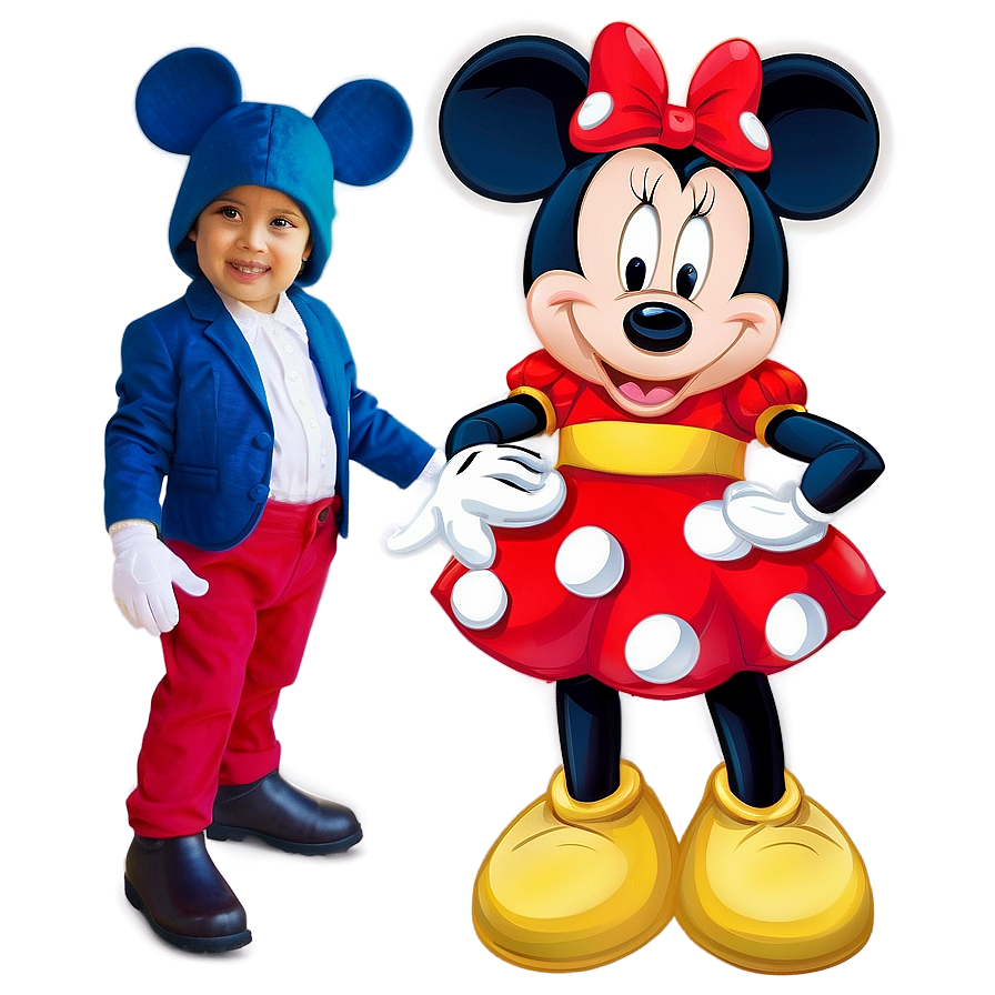 Mickey And Minnie Costume Png Qbh96