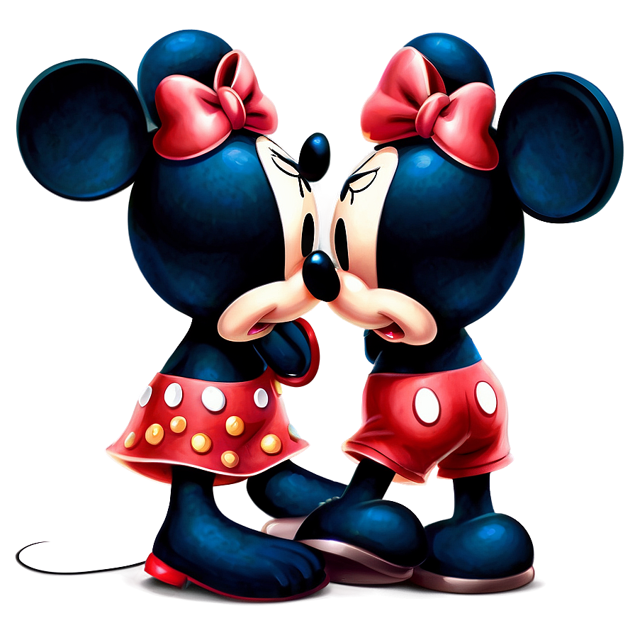 Mickey And Minnie Cute Pose Png Yje49