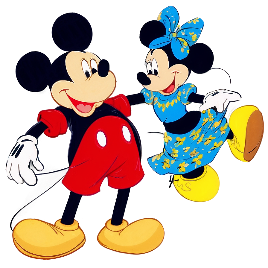 Mickey And Minnie Dancing Png Xbb95