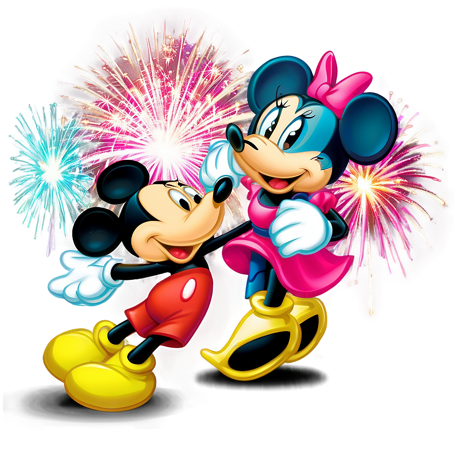 Mickey And Minnie Fireworks Png 06122024