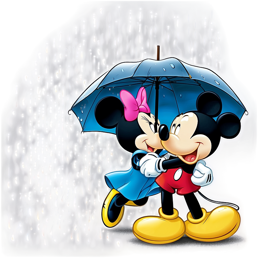 Mickey And Minnie Rainy Day Png 06122024