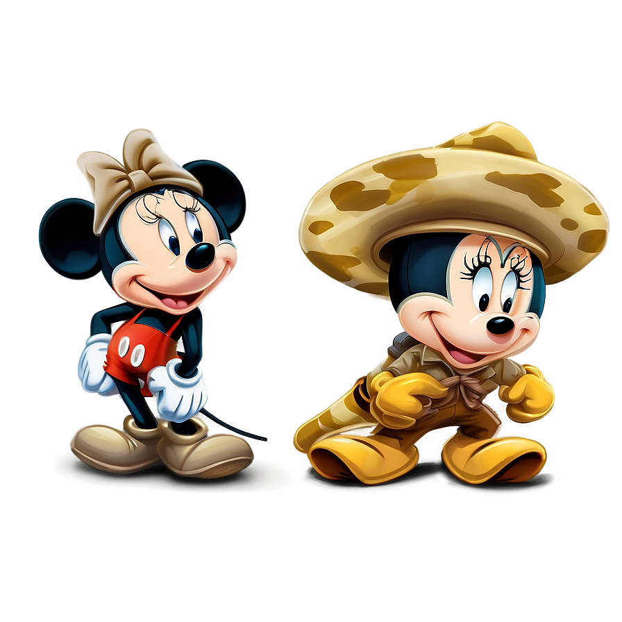 Mickey And Minnie Safari Adventure Png Jne95