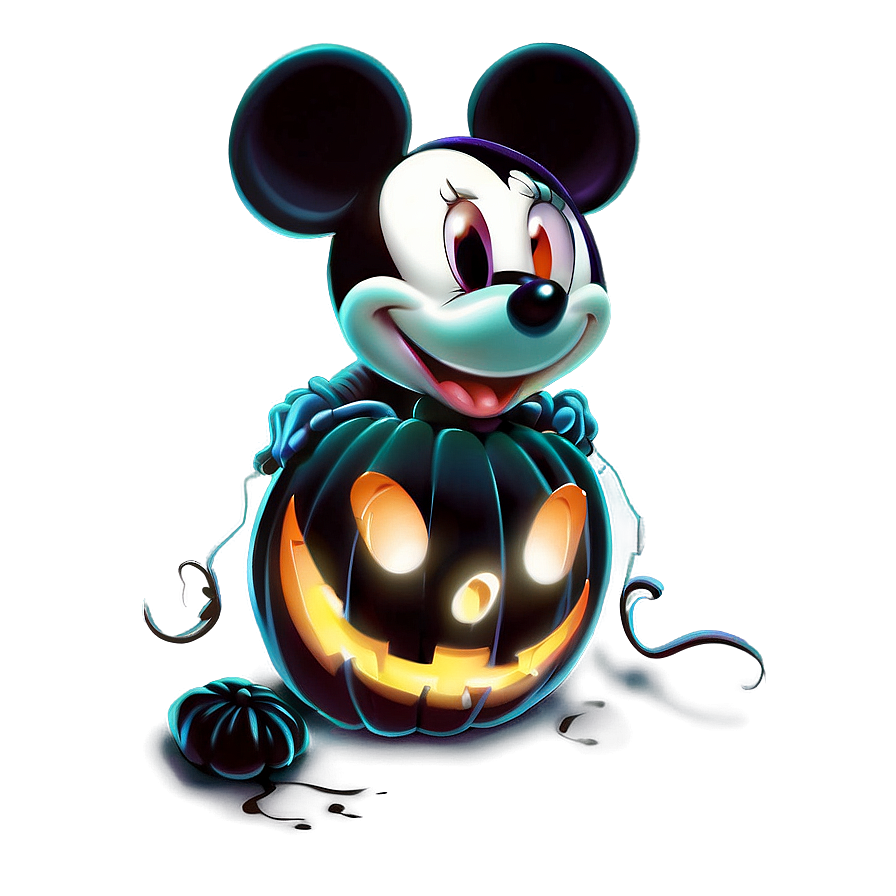 Mickey And Minnie Spooky Halloween Png Cgu5