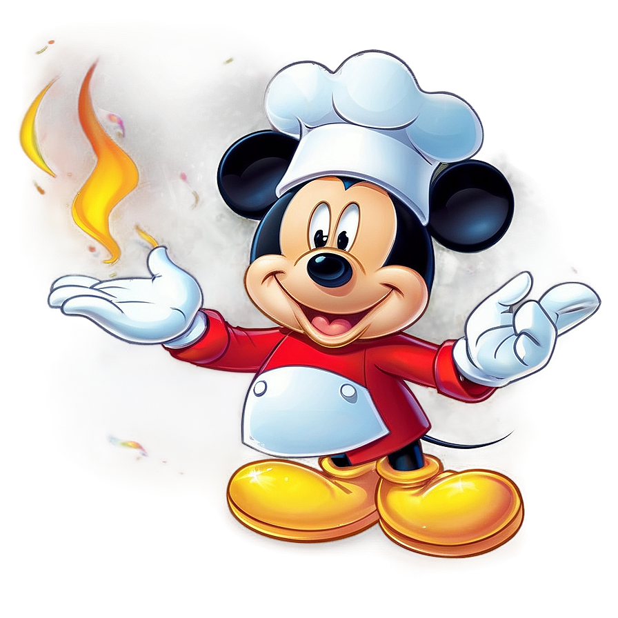 Mickey Mouse Cooking Chef PNG 05032024 PNG with transparent background