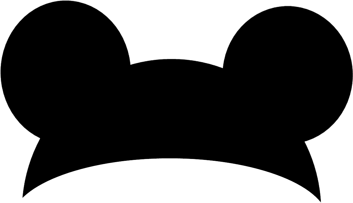 Mickey Mouse Ears Silhouette