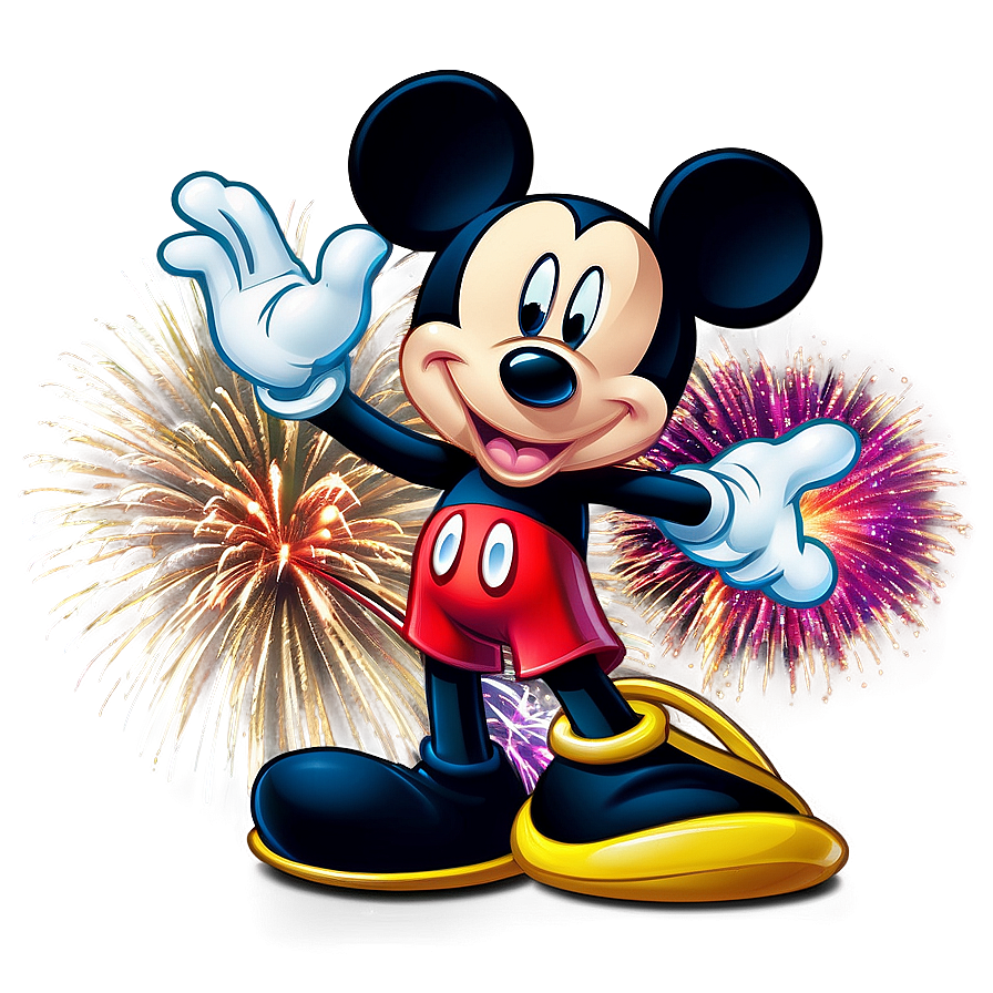Mickey Mouse Fireworks Display PNG 05032024 PNG with transparent background