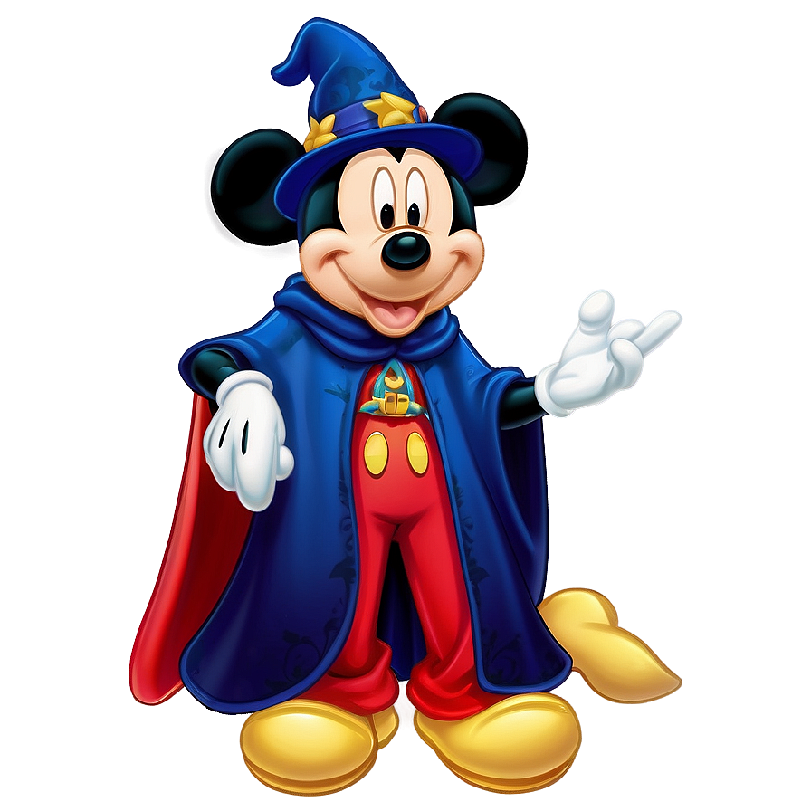 Mickey Mouse Halloween Sorcerer Png Upe