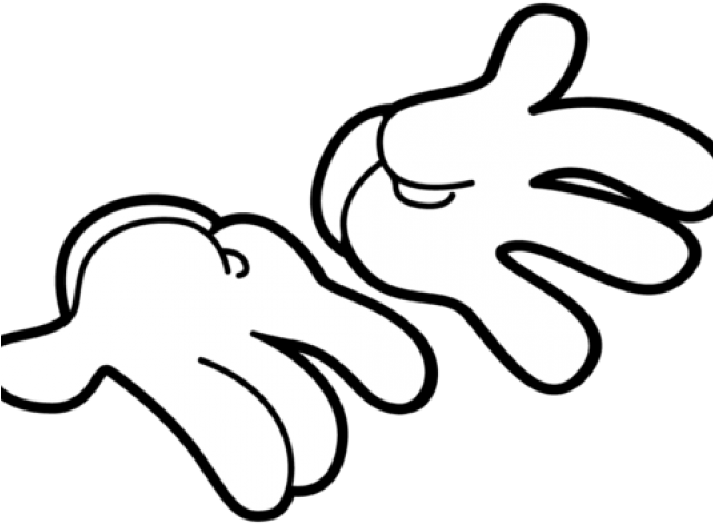 Mickey Mouse Hands Vector