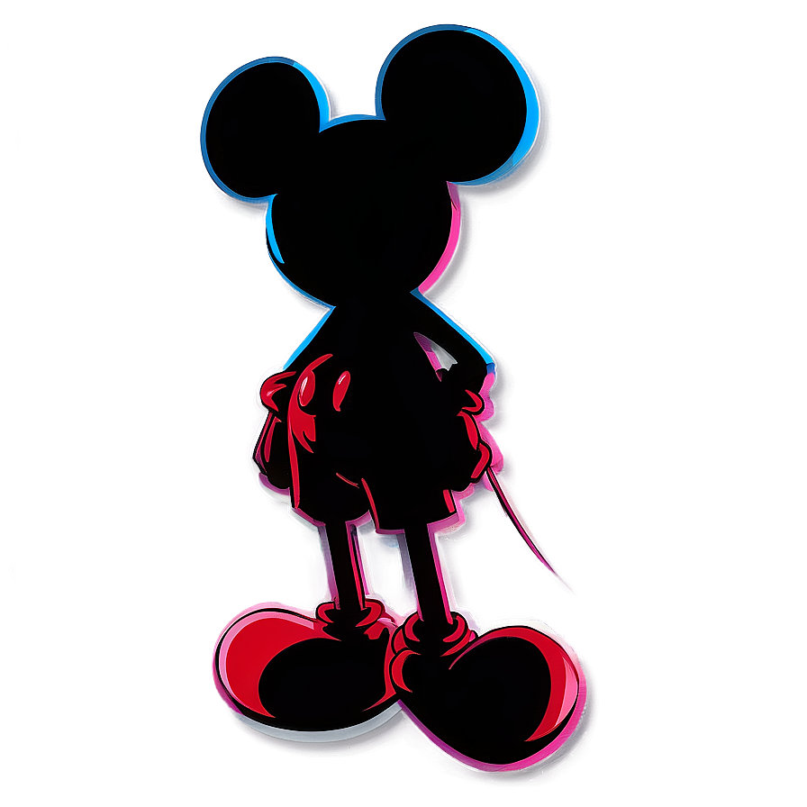 Mickey Mouse Silhouette Decoration Png Gmc18