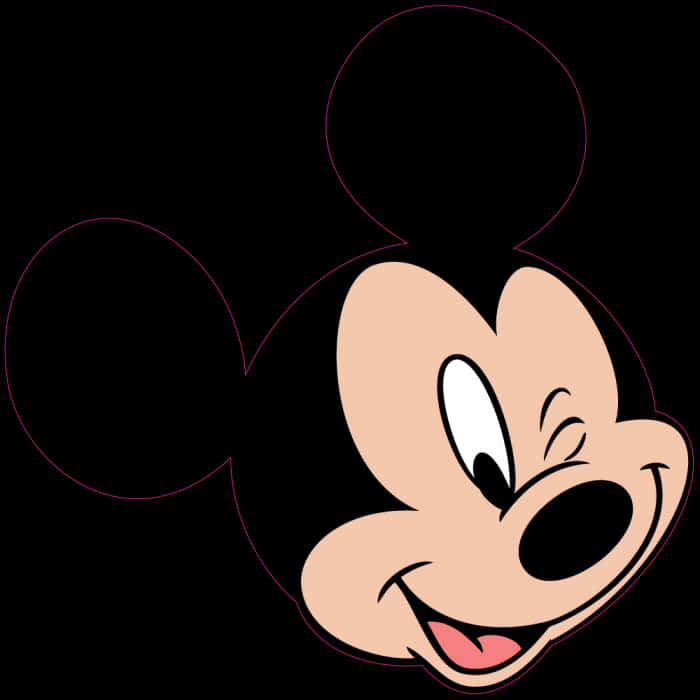 Mickey_ Mouse_ Smiling_ Face_ Vector