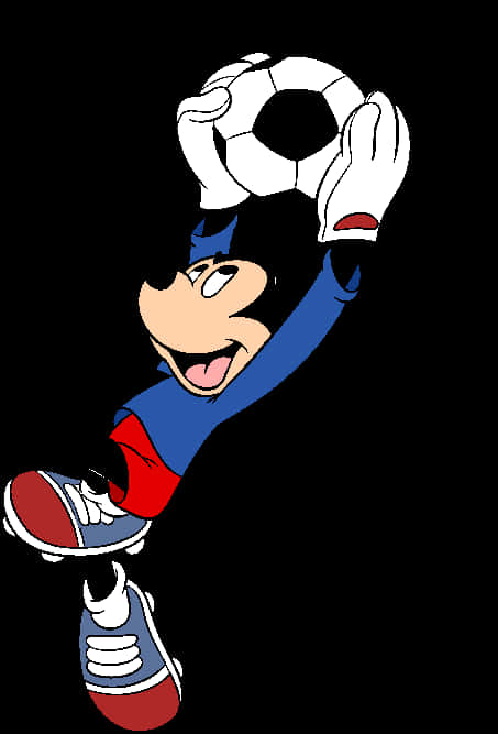 Mickey Mouse Soccer Player Cartoon