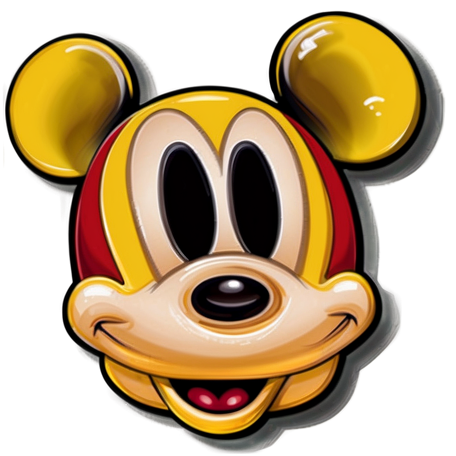 Mickey Mouse Sticker Design Png 66