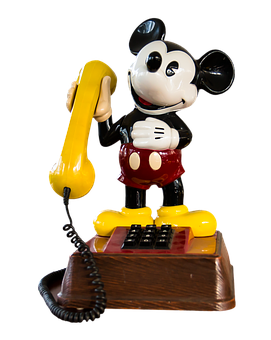 Mickey Mouse Telephone Vintage Collectible