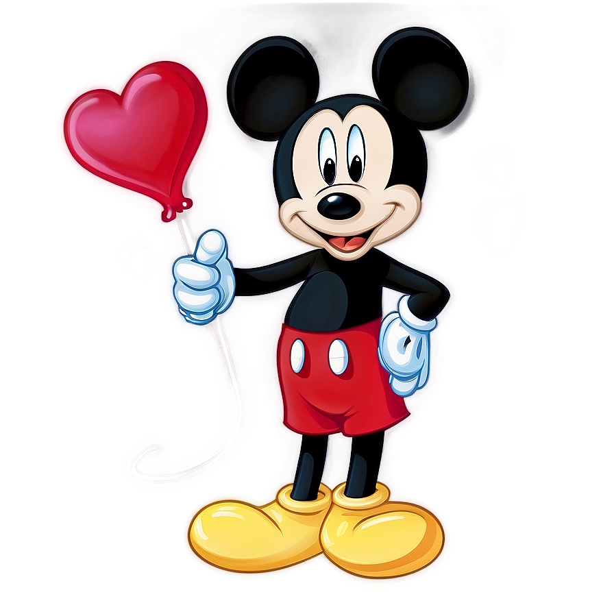 Mickey Mouse Valentine's Day PNG 05032024 PNG with transparent background