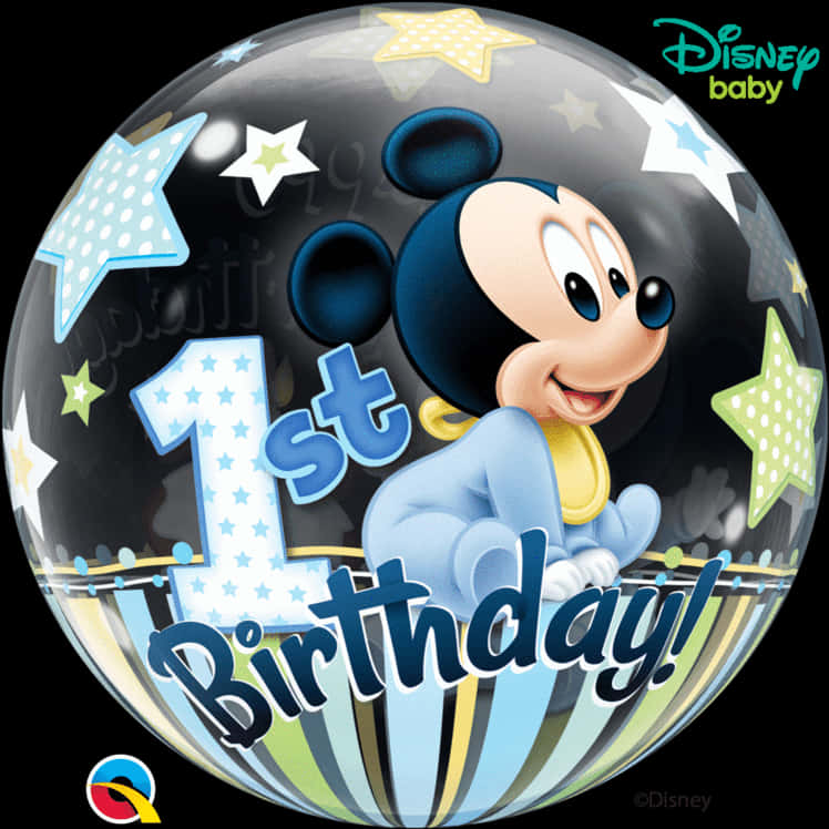 Mickey Mouse1st Birthday Celebration Balloon