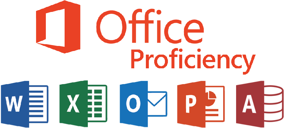 Microsoft Office Proficiency Icons