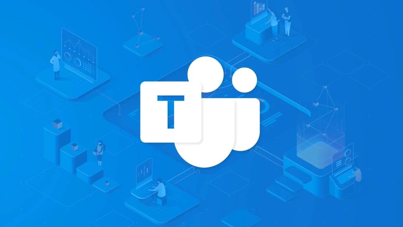 Microsoft Teams Connectivity Illustration PNG with transparent background
