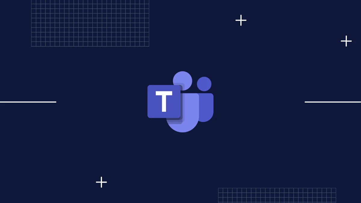 Microsoft Teams Logo Abstract Background PNG with transparent background
