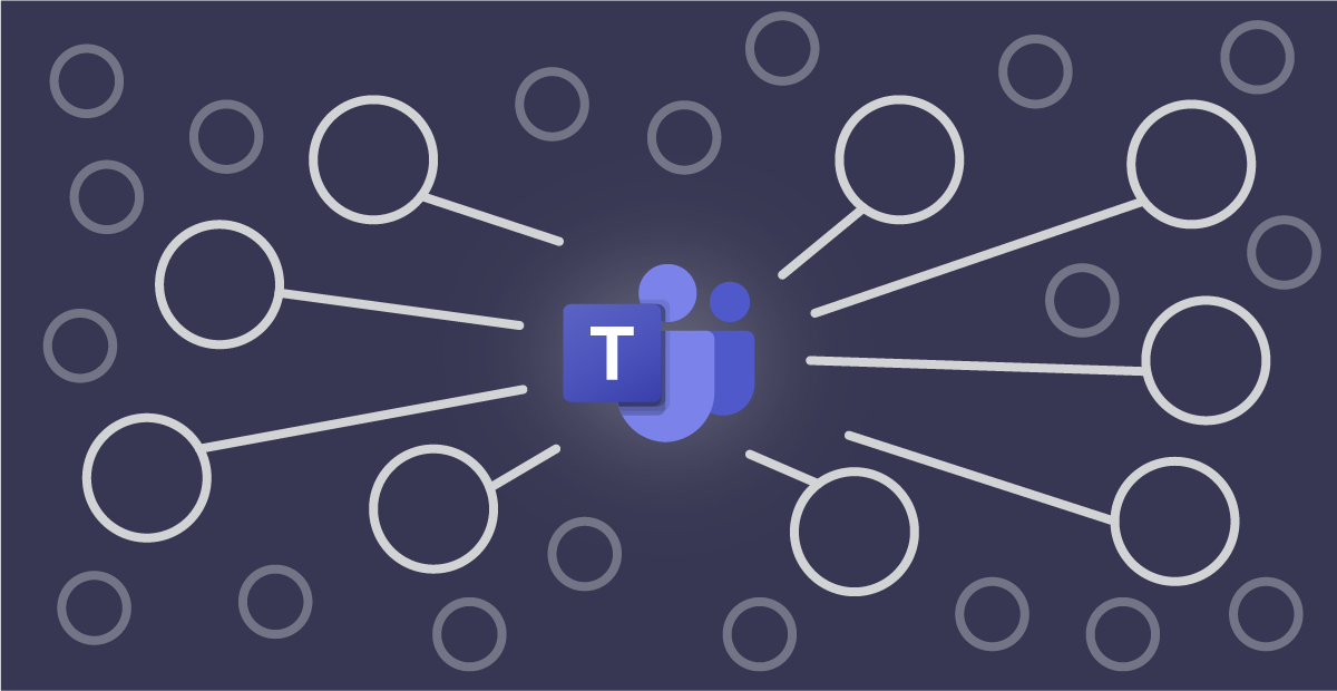 Microsoft Teams Network Graphic PNG with transparent background