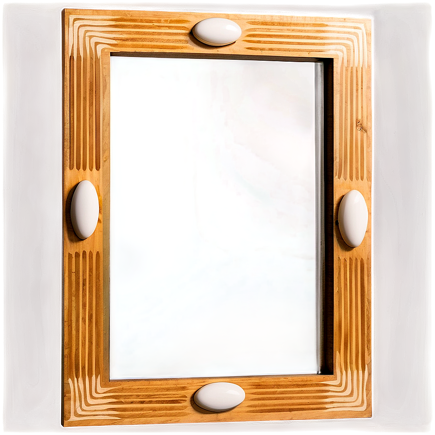 Mid-century Modern Mirror Frame Png 06212024