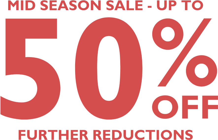 Mid Season Sale50 Percent Off