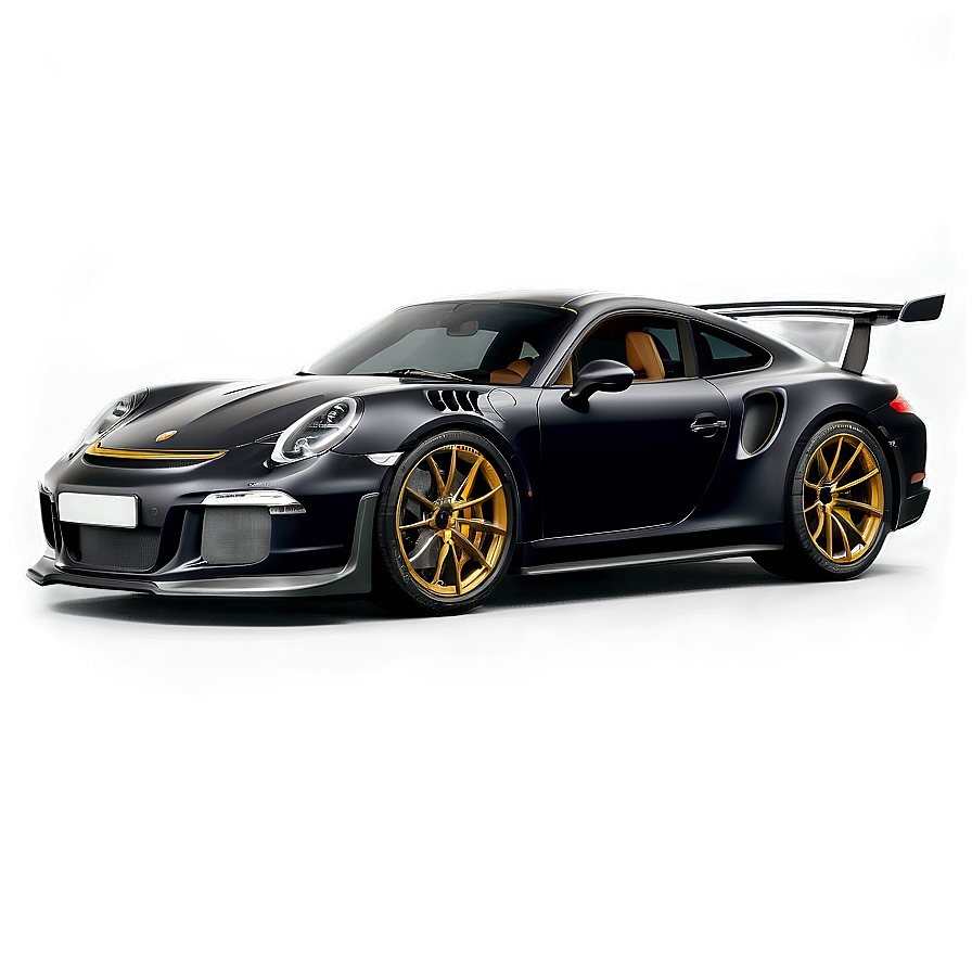 Midnight Black Porsche 911 Gt3 Rs Png 4