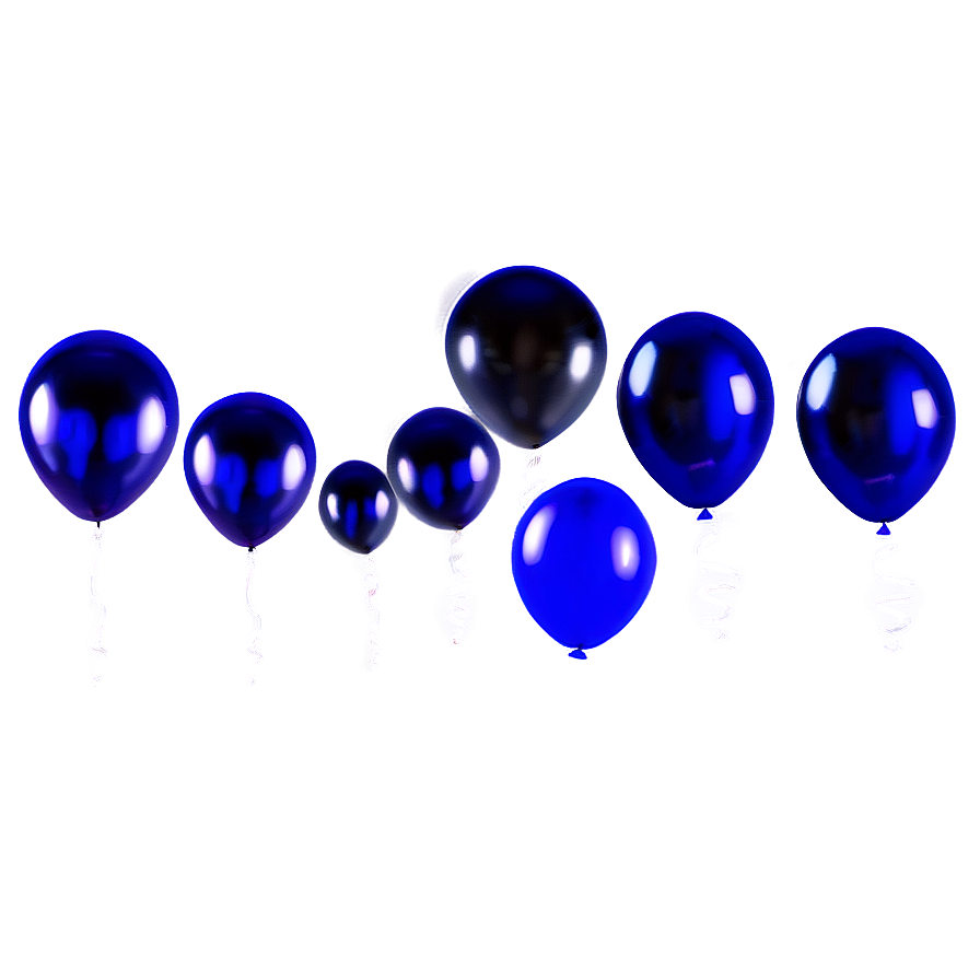 Midnight Blue Balloons Png 89